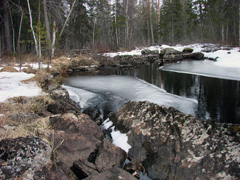 Река Хаукийоки весной
