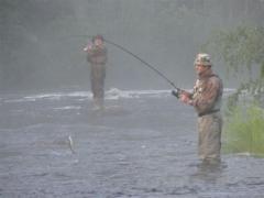 Ловля хариуса (р. Войница, 2007 г.)
